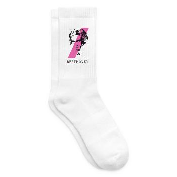 beethoven punk musik festival klassik komponist ta - Tennissocken - Weiß - Rechts