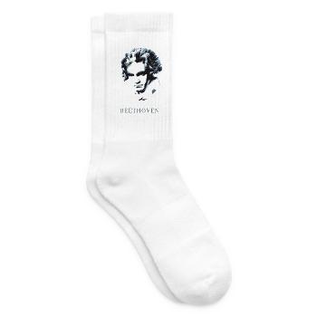 beethoven exzentriker genie musik taub komponist f - Tennissocken - Weiß - Rechts