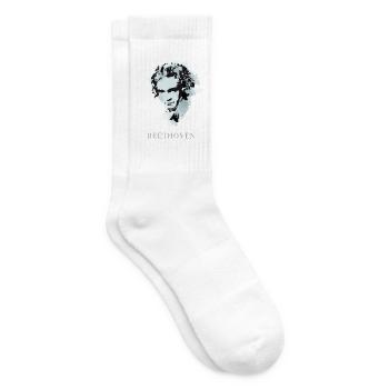 beethoven klassik musik komponist konzert taub pop - Tennissocken - Weiß - Rechts