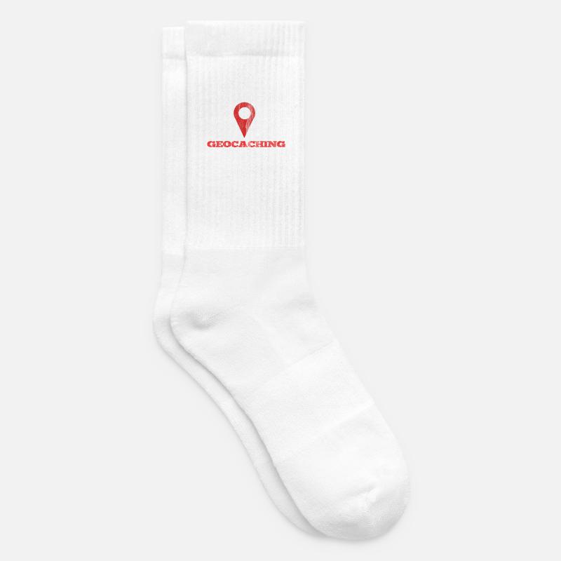 Geocaching - Tennissocken - Weiß