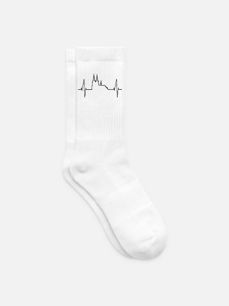 Köln Herzschlag Skyline Kölner Dom Herz Für Kölle - Tennissocken - Weiß