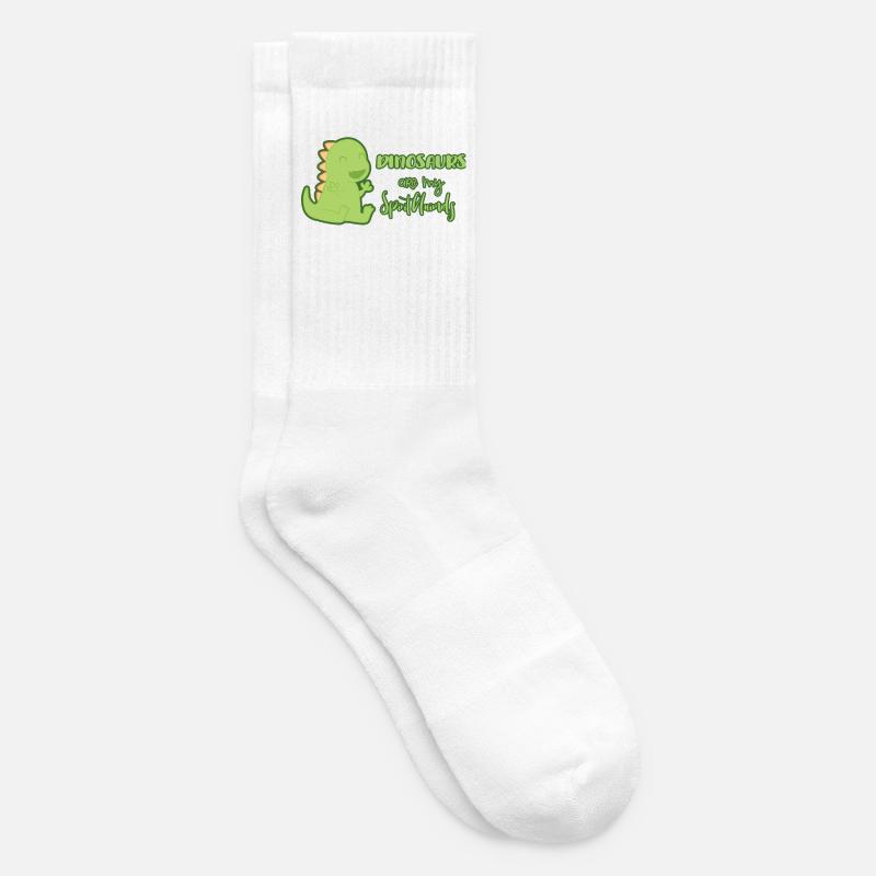 Dinosaurier - Tennissocken - Weiß