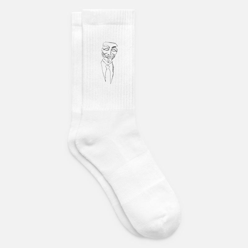 Anonymous - Chaussettes de tennis - blanc