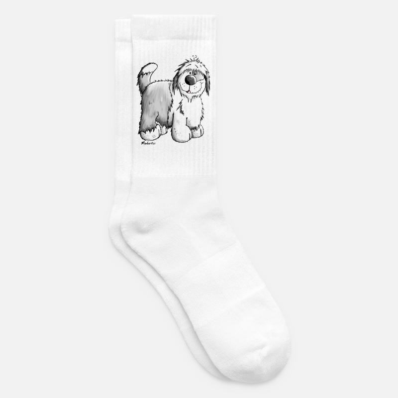 Bobby der Bobtail - Tennissocken - Weiß