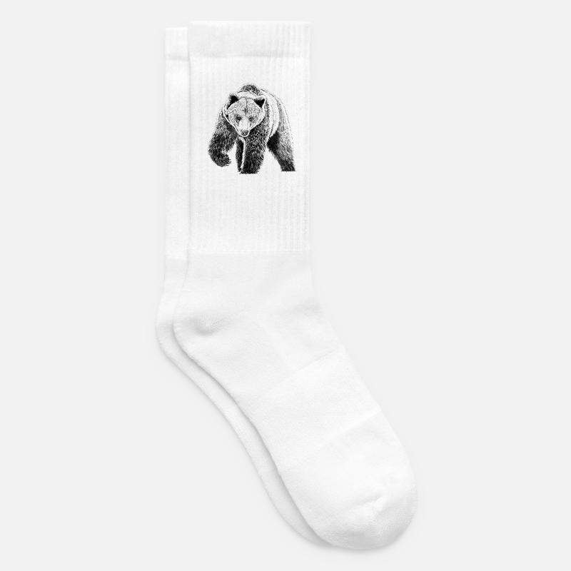 Bär - Tennissocken - Weiß