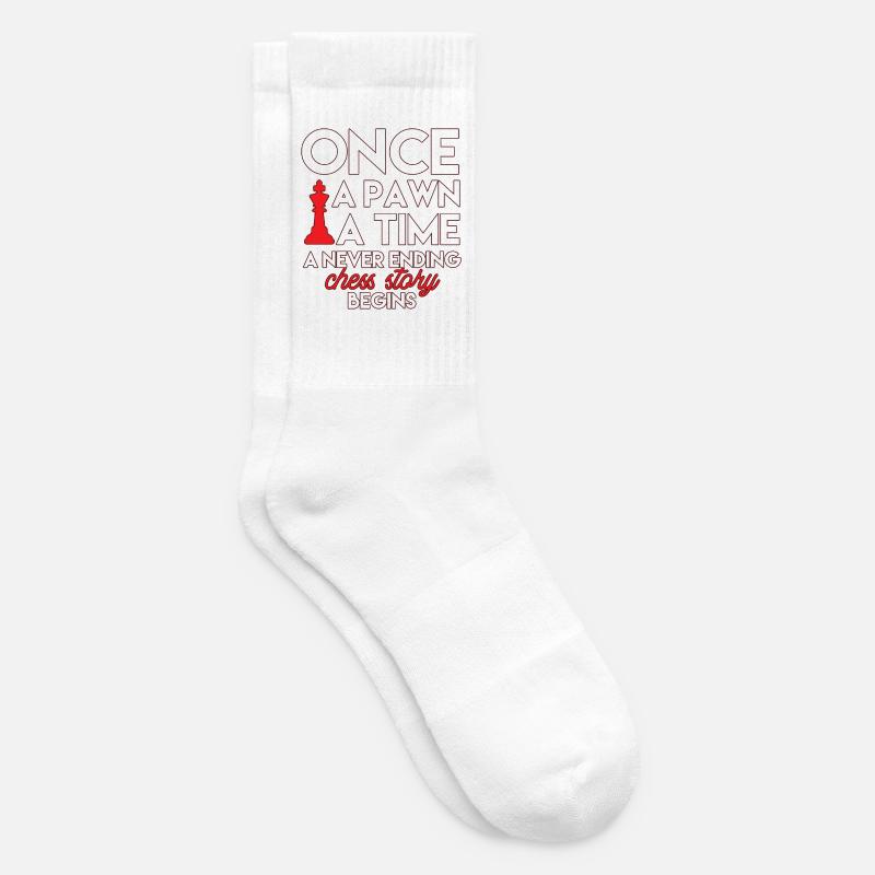 Jeu d’échecs - Chaussettes de tennis - blanc