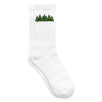 Frisbee chien de forêt dans le vert - Chaussettes de tennis - blanc - Droite