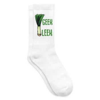 LauchGeek: Ich mag Lauch - Tennissocken - Weiß - Rechts