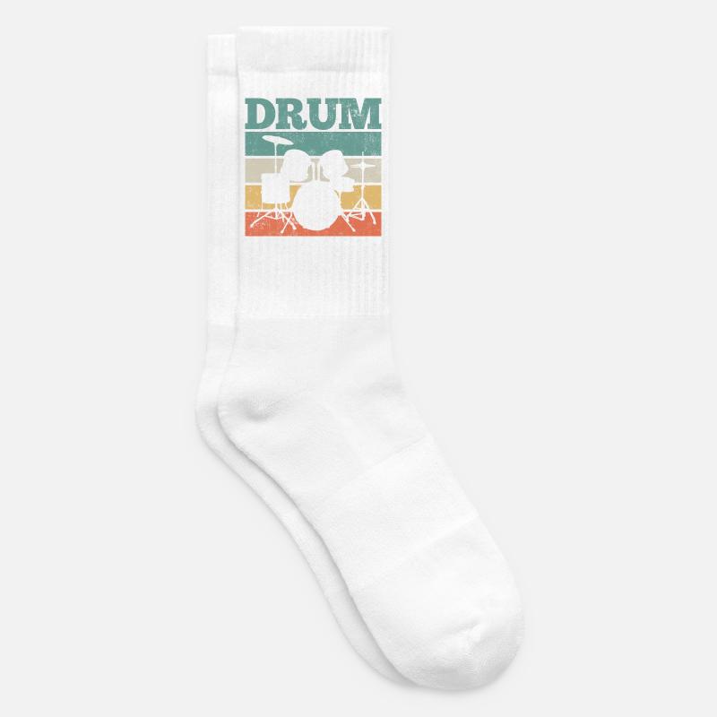 Drums Drums Drummers Drums - Tennis socks - white