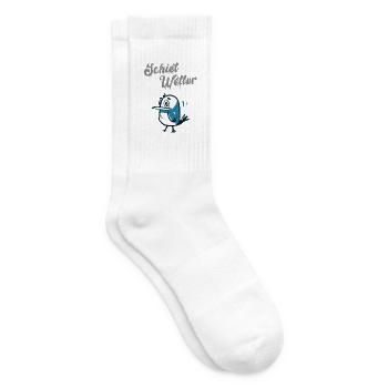 Schietwetter, Regen Vogel - Tennissocken - Weiß - Rechts