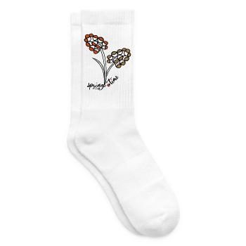 Spring Time - Tennis socks - white - Right