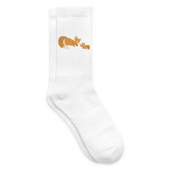 Father & Child: Together Fox - Tennis socks - white - Right