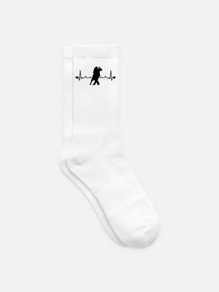 Tango Argentino Heartbeat Tango Tänzer Tanzpaar - Tennissocken - Weiß