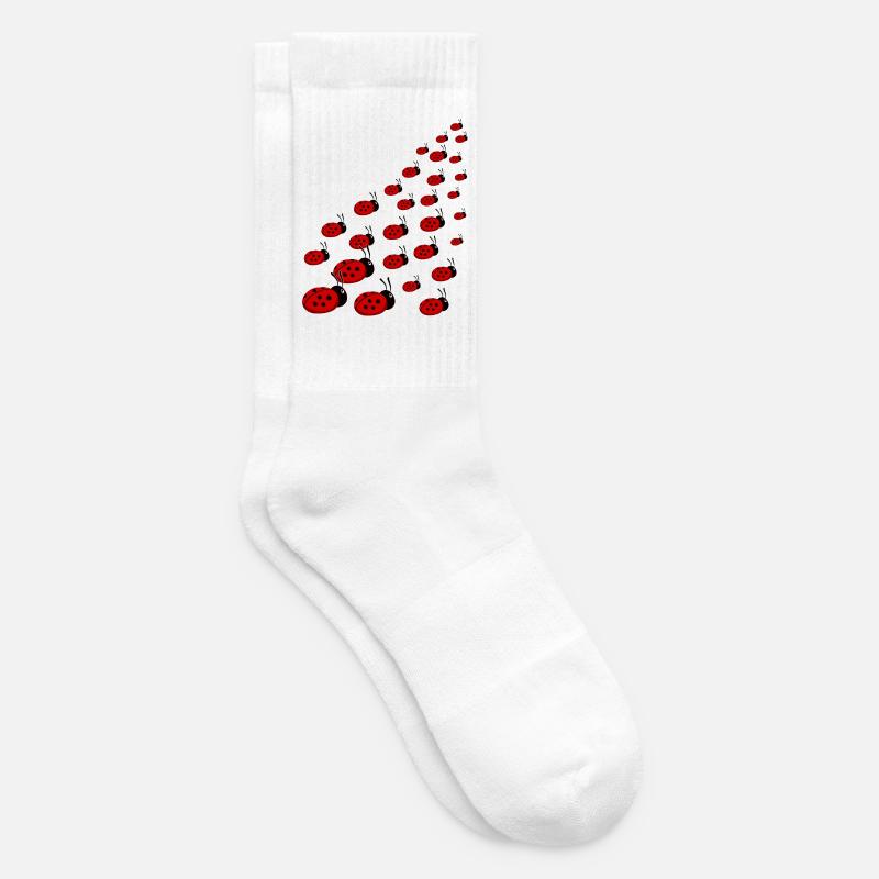 Marienkäfer - Tennissocken - Weiß
