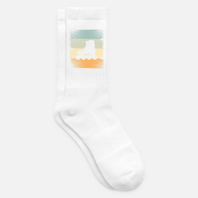 Inline Skates - Tennissocken - Weiß