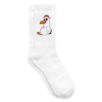Noël mouette - Chaussettes de tennis - blanc - Droite