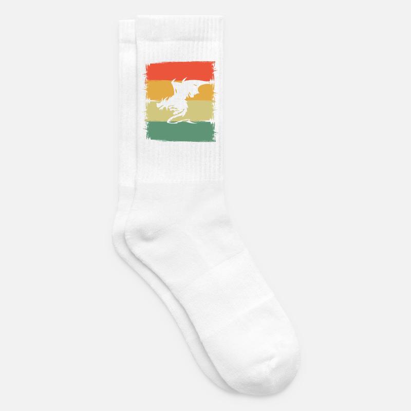 Drache Drachen - Tennissocken - Weiß