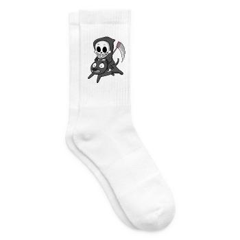 Grim Reaper et Black Panther - Chaussettes de tennis - blanc - Droite