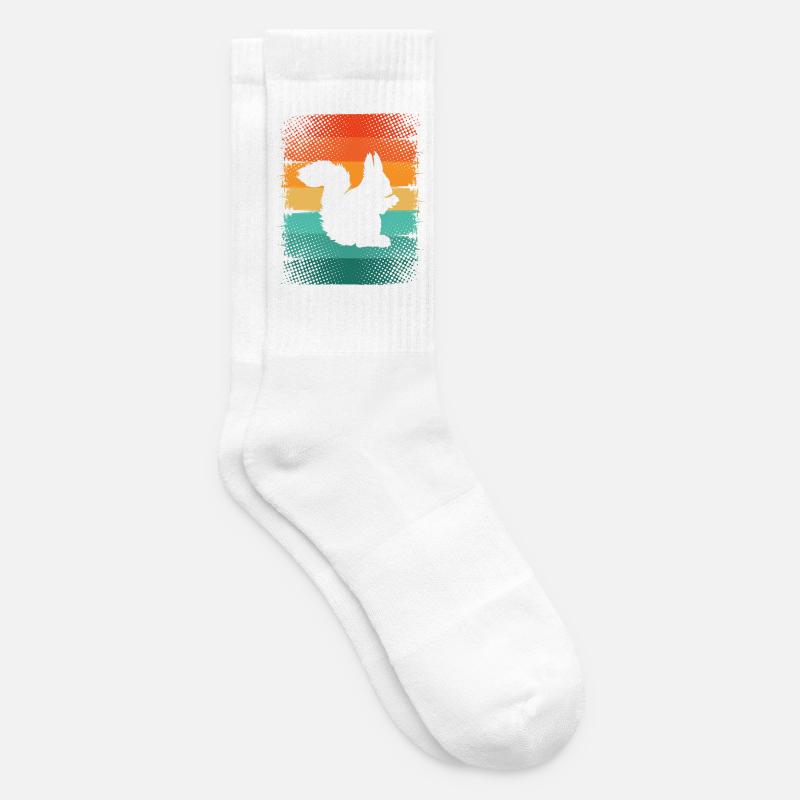 Eichhörnchen - Tennissocken - Weiß