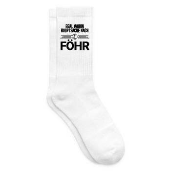 Nordsee Föhr - Tennissocken - Weiß - Rechts