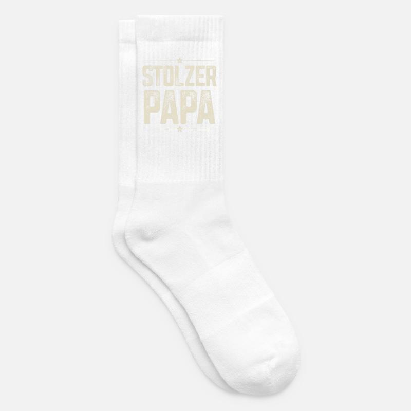 Stolzer Papa - Tennissocken - Weiß