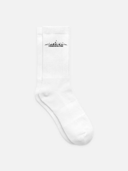 Skyline Küste Nordsee In Gedanken Barfuss am - Tennissocken - Weiß