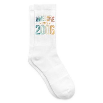 2006 Born 18th birthday Year of birth - Tennis socks - white - Right