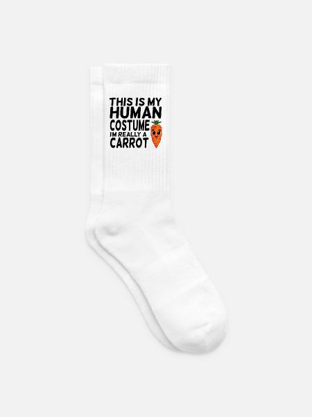 Karotten Spruch lustig - Tennissocken - Weiß
