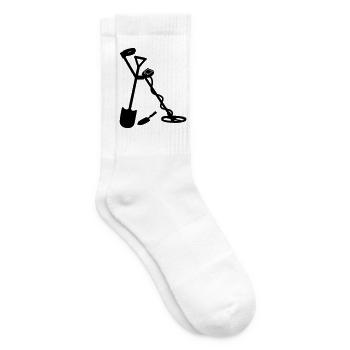 Détecteur de métaux - Chaussettes de tennis - blanc - Droite