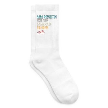 Fahrrad - Tennissocken - Weiß - Rechts