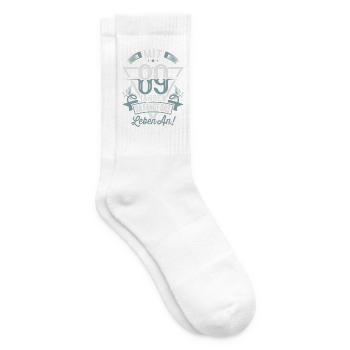 89. Geburtstag Da Fängt Das Leben An - Tennissocken - Weiß - Rechts
