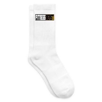 Motif du logo de la Bête du Fitness - Chaussettes de tennis - blanc - Droite