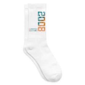 18TH BIRTHDAY LIMITED EDITION 2008 - Tennis socks - white - Right
