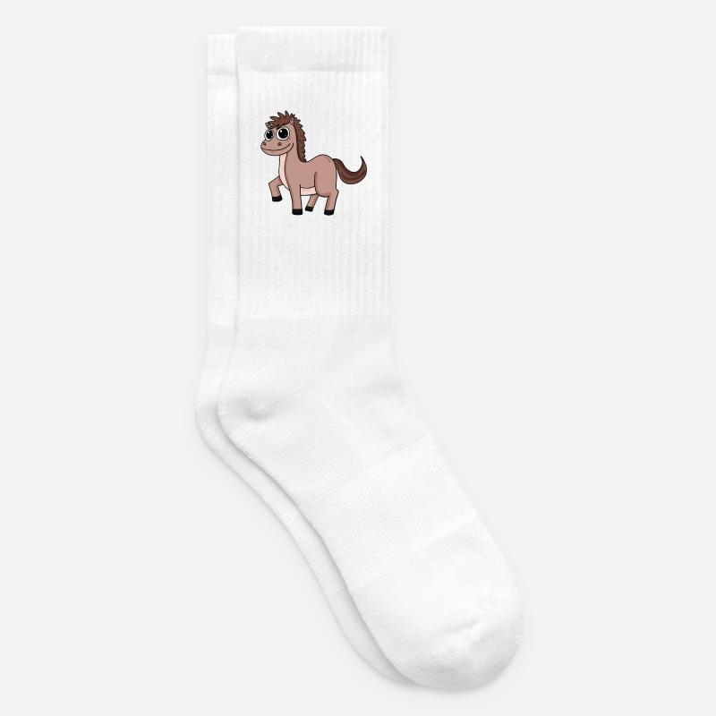 Pferd Pferde Hauspferd - Tennissocken - Weiß
