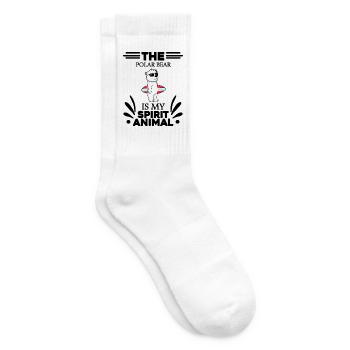 Ours polaire Ours polaire Ours polaire - Chaussettes de tennis - blanc - Droite