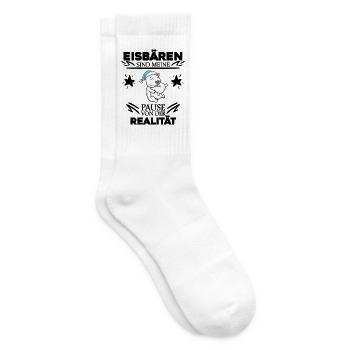 Eisbär - Tennissocken - Weiß - Rechts