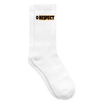 Null Respect Street Typography - Tennis socks - white - Right