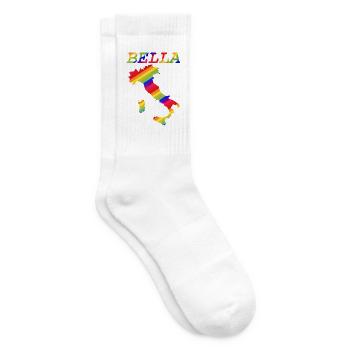 Bella Italia Pride Rainbow - Tennis socks - white - Right