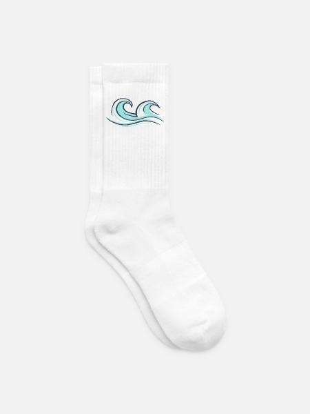 Surfer Welle Geschenk Surfer Boy Girl Dude Surf - Tennissocken - Weiß