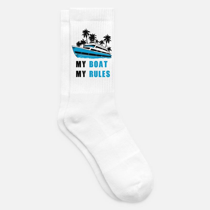 Mein Boot meine Regeln - Tennissocken - Weiß