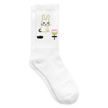 Happy Lunar New Year of the Rabbit - Tennissocken - Weiß - Rechts