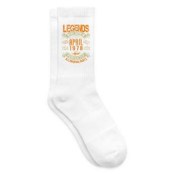 1978 April Birthday Legend - Tennis socks - white - Right