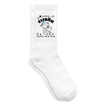 Eisbär - Tennissocken - Weiß - Rechts