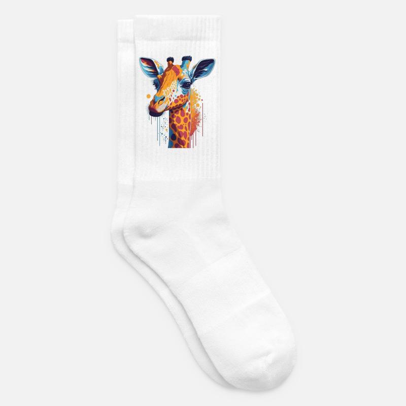 Giraffe - Tennissocken - Weiß
