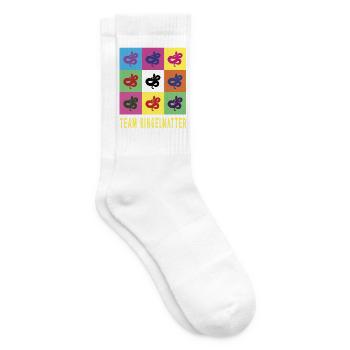 Team grass snake - Tennis socks - white - Right