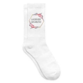 Landärztin Ärztin Doktorin Beruf Geschenk - Tennissocken - Weiß - Rechts