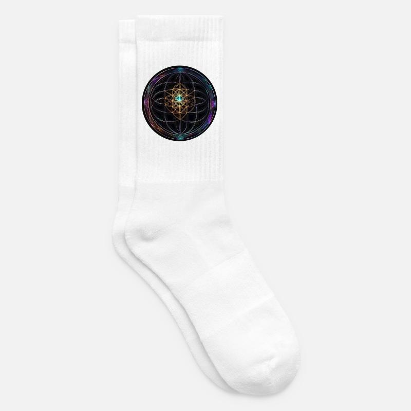 Disques Metatron Mandala Glow - Chaussettes de tennis - blanc