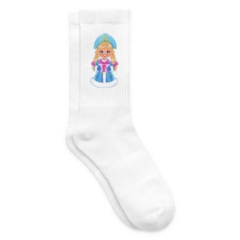 Ded Moroz Snegourotchka, Père Noël russe - Chaussettes de tennis - blanc - Droite