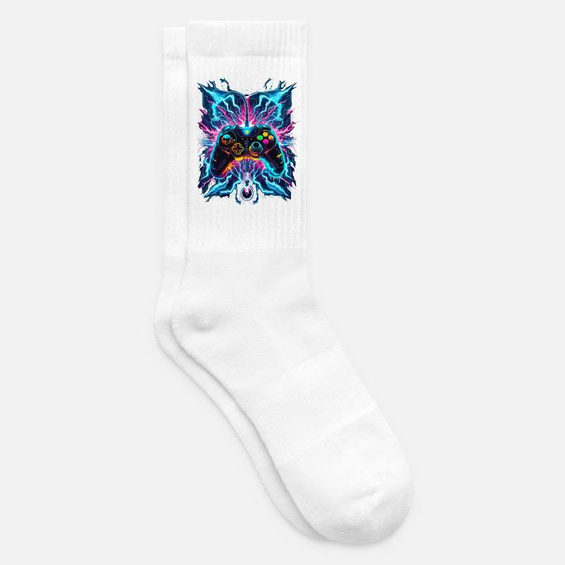 Neon Blitz Power Gaming Controller - Tennissocken - Weiß
