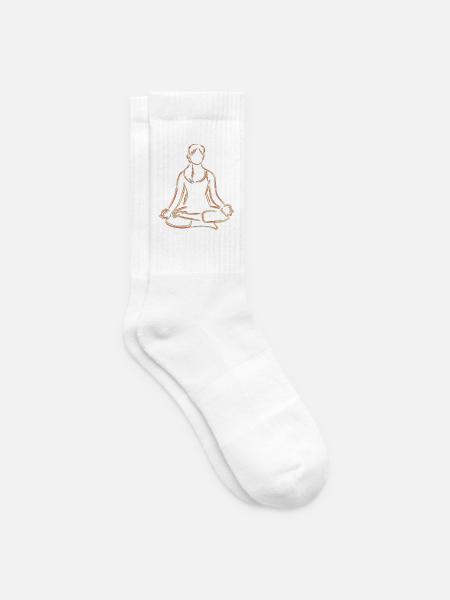 Yogini - Tennissocken - Weiß